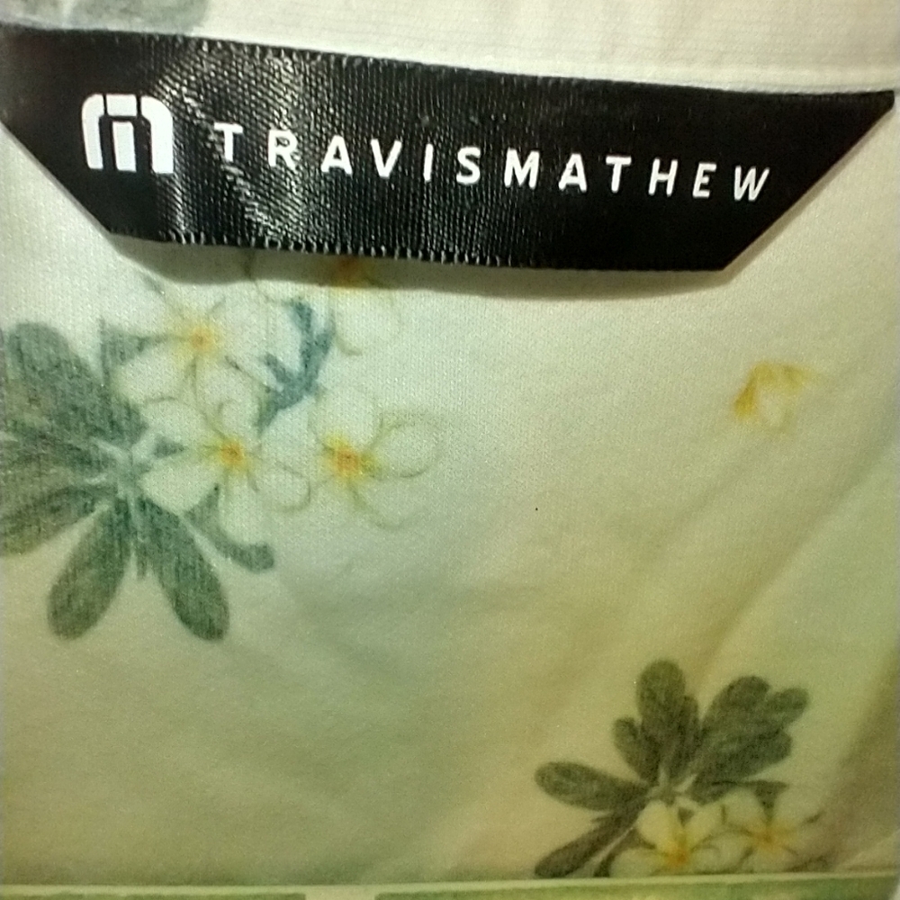 Travis Mathew Arbor Wave Polo Short Sleeve Golf Shirt Men's sz Large. - Picture 6 of 8